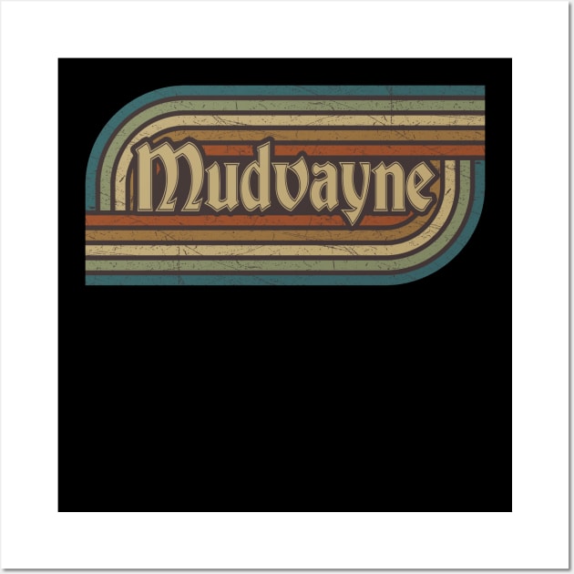 mudvayne vintage stripes Wall Art by paintallday